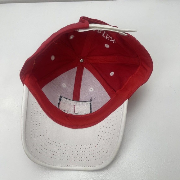 St Maarten Hat Cap Red White ST Martin FWI Strapback Adjustable Embroidered - Picture 10 of 12